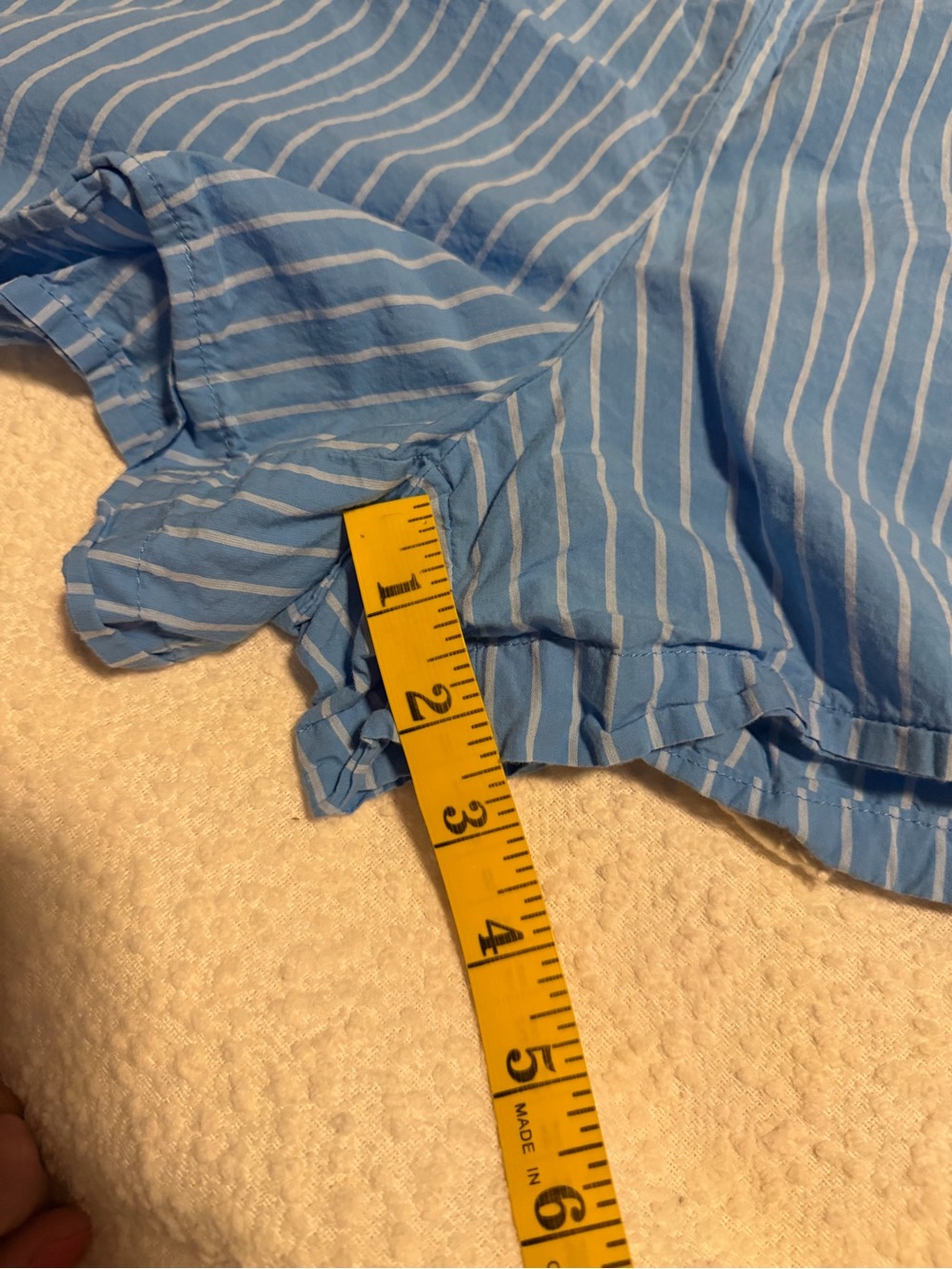 Universal Thread Light Blue Striped Lounge Short Set - Picture 11 of 12